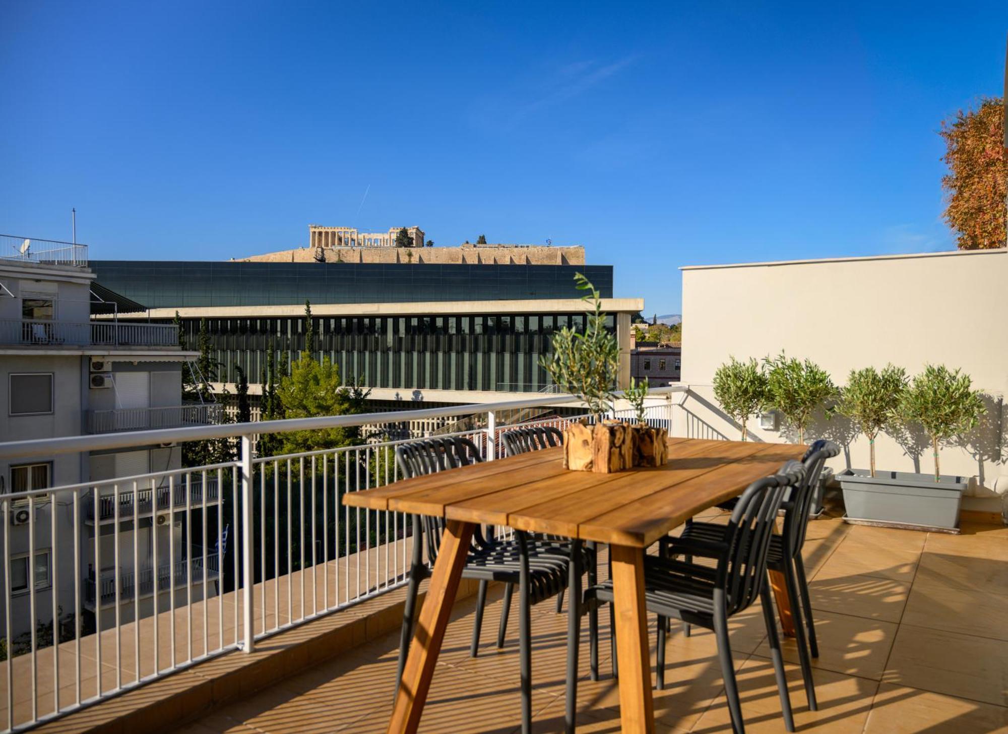 Acropolis View Deluxe Penthouse & Luxury Apartments Aten Exteriör bild